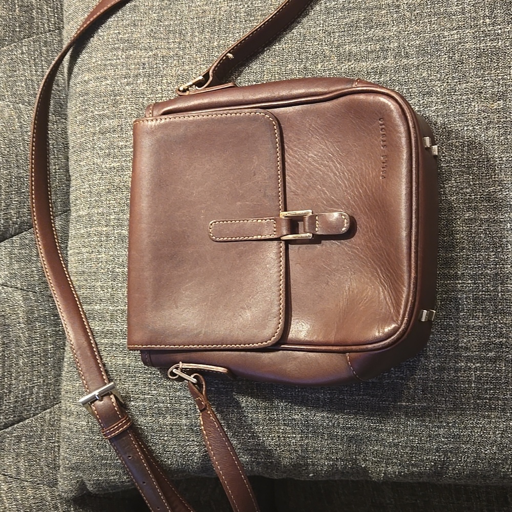 Vintage Wilsons Leather Brown Messenger Bag  With Adjustable Strap